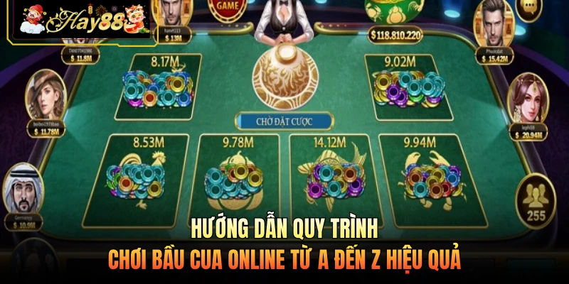 Nhà cái Hay88 Hướng dẫn quy trình chơi bầu cua online từ A đến Z hiệu quả